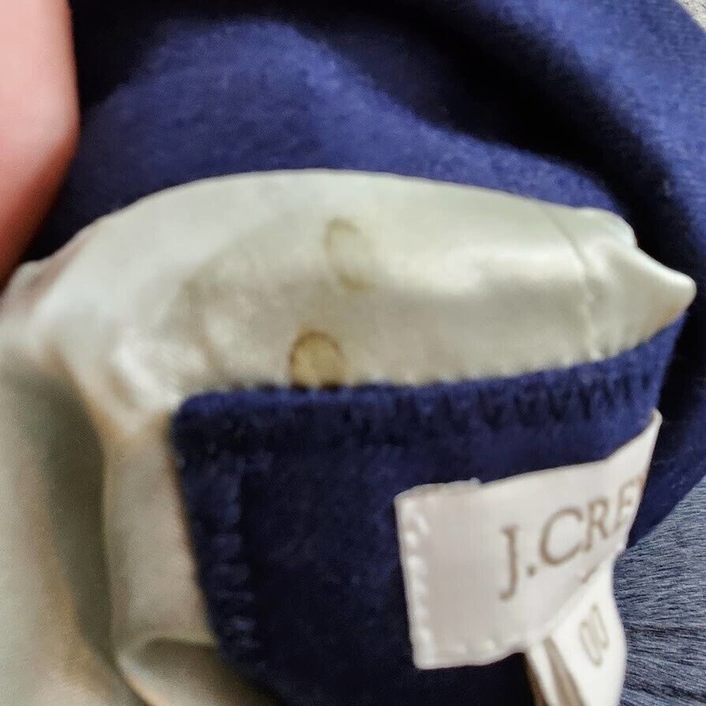 J. Crew Women's Blue Keating Blazer Wool Blend Single Vent Size 00 Style 28639 - Picture 5 of 14